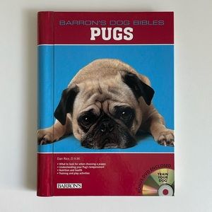 Pug Book - Barron’s Dog Bibles PUGS Hardcover Training Manual - History - Puppy